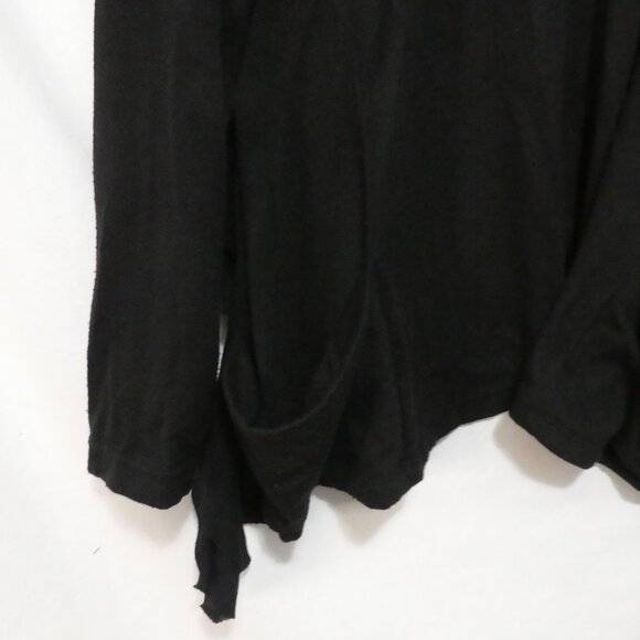 WET SEAL | P2P 17 inches measured | Black Open Front Long Sleeve Cardigan - Picture 13 of 15